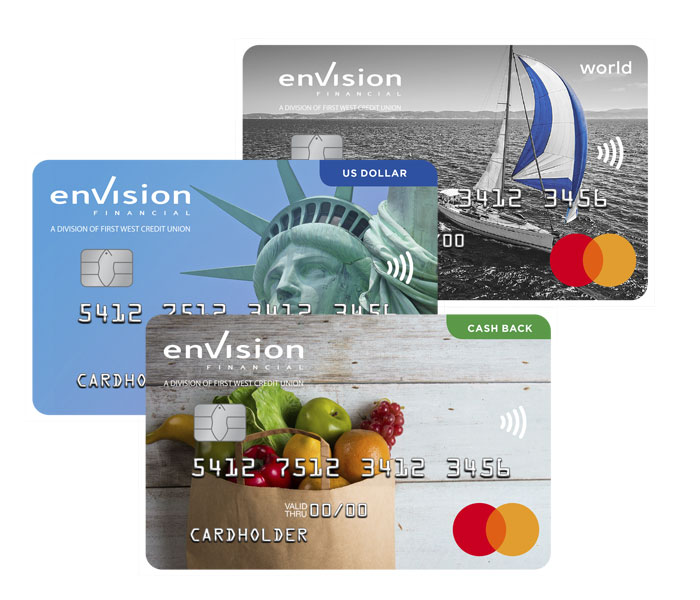 Envision Financial credit cards